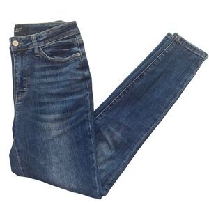 Judy Blue Jeans Women's Size 27 Medium Wash High Rise Skinny Ankle Blue Stretch